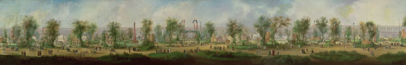 Panoramisch Uitzicht op de Tentoonstelling van 1855